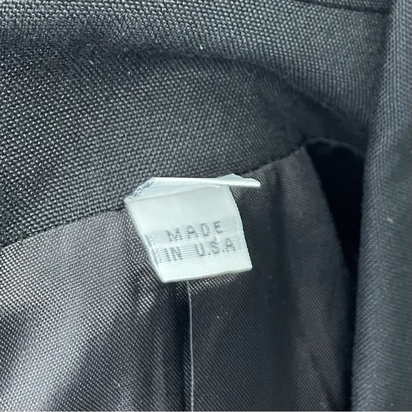 🍁 Vintage Double Breasted Lined Blazer Star Buttons Jacket Embroidered Coat 10 - Picture 7 of 7